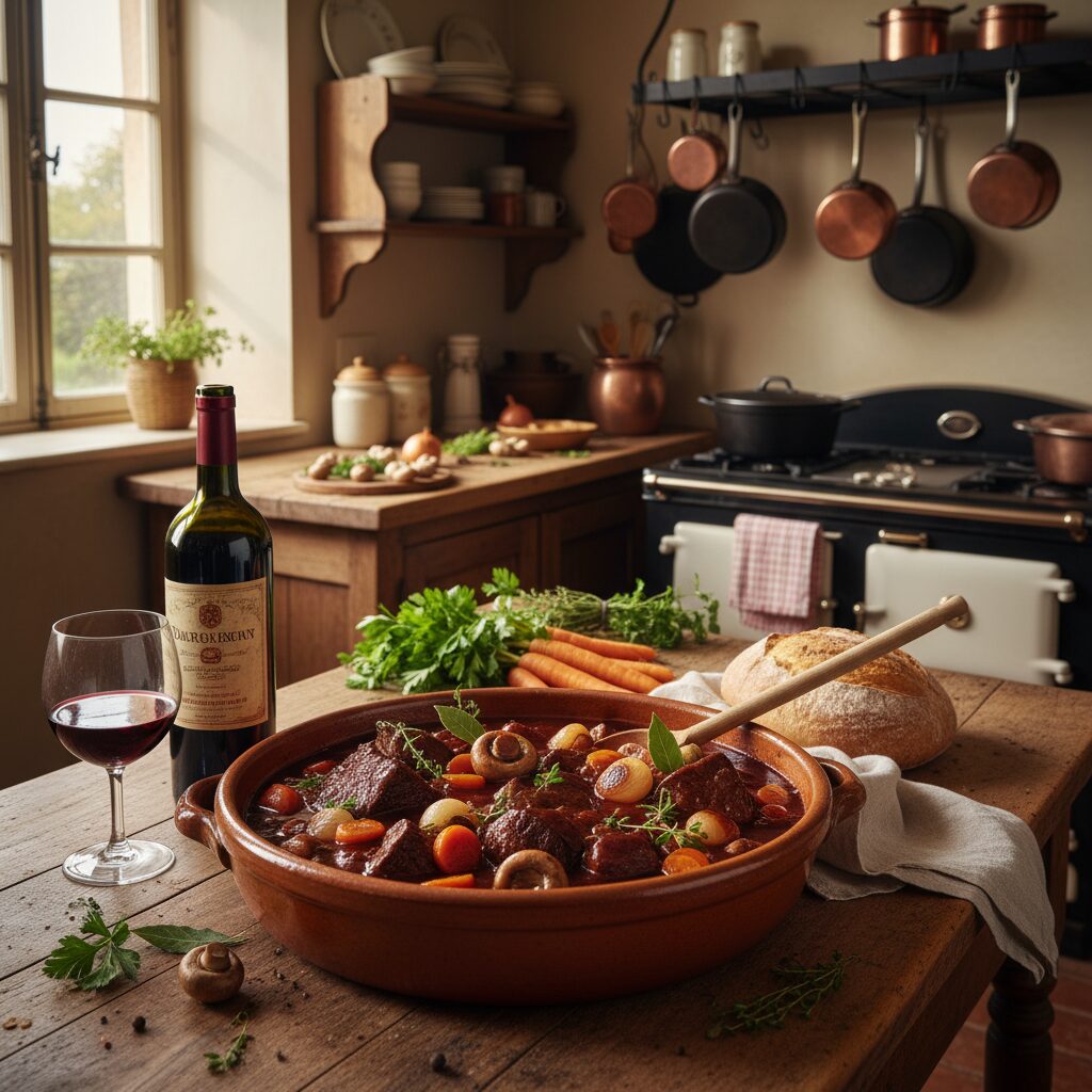 Boeuf bourguignon : la recette authentique de grand-mère à découvrir absolument