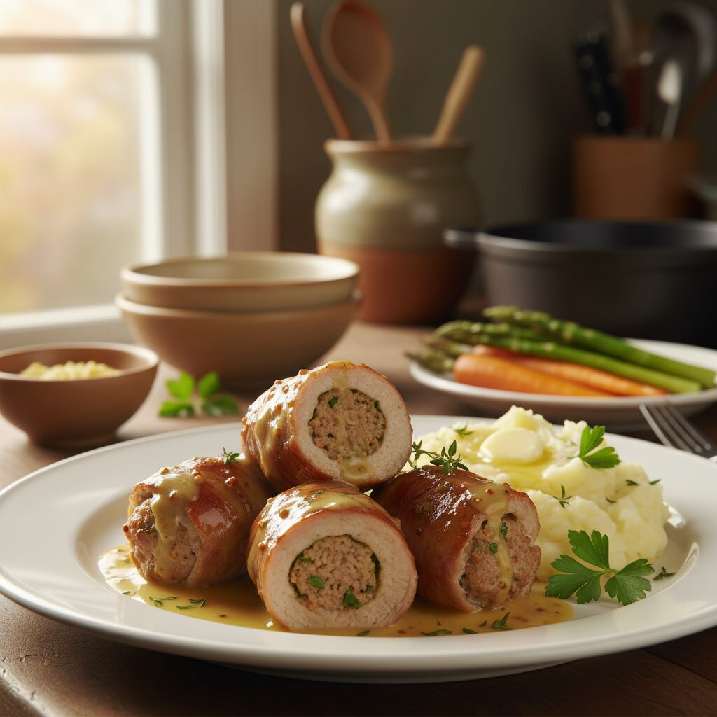 Paupiettes de porc à la moutarde : une recette gourmande et simple à préparer
